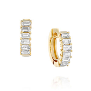 עגילי "אלנור" חישוק אמרלדים