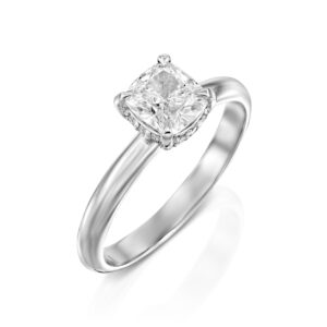 טבעת אירוסין קושן הילה נסתרת "ליאן"