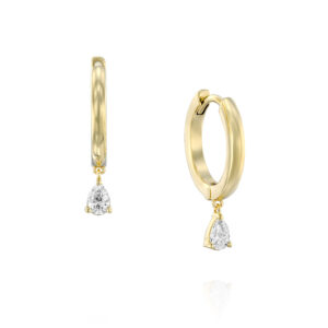 עגילי "ליליאן" חישוק טיפה