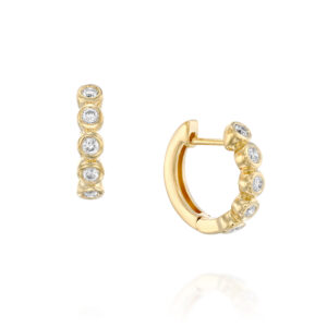 עגילי "מילניום" יהלומים