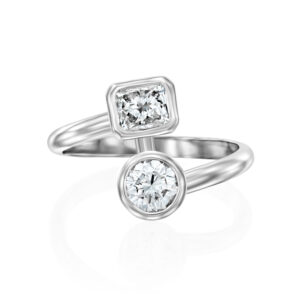 טבעת פתוחה עגול רדיאנט "אמסטרדם"