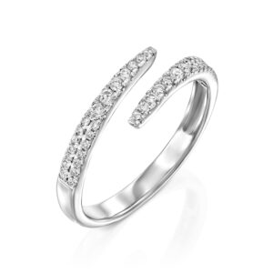 טבעת יהלומים ספירלה "בלינדה"