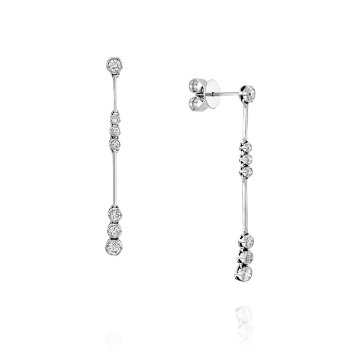 עגילי יהלומים ״סוניק"