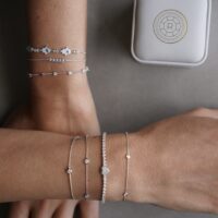 צמידי זהב 14 קראט עם יהלומים ואבני חן רוזנבאום תכשיטים