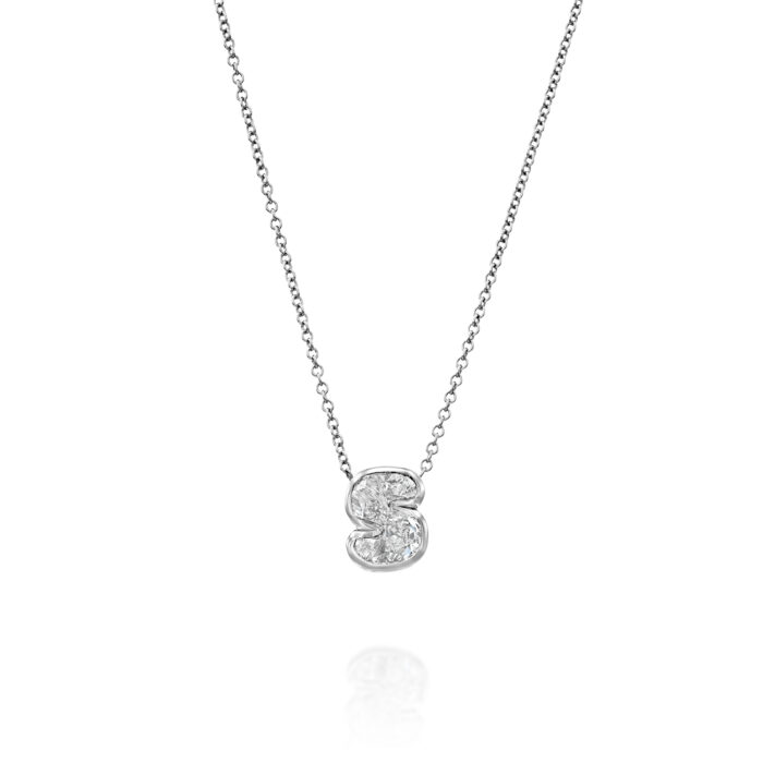 שרשרת אות יהלום מעבדה