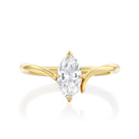 טבעת אירוסין ״אניטה״ סוליטר מרקיזה