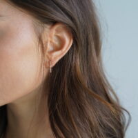 עגילי יהלומים נופלים בזל