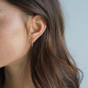 עגילי יהלומים נופלים בזל