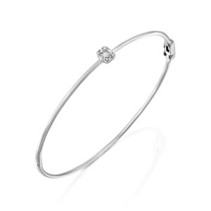 צמיד בנגל זהב עם יהלומים אמרלד