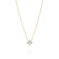 שרשרת סוליטר פרינסס יהלום מעבדה ״ליטל״