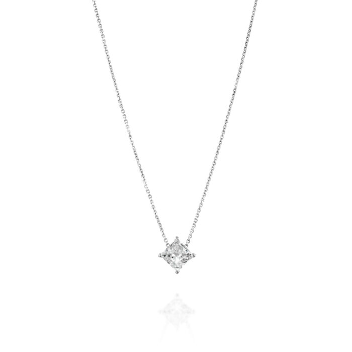 שרשרת סוליטר פרינסס יהלום מעבדה ״ליטל״