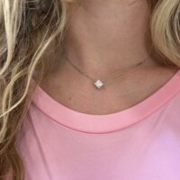 שרשרת סוליטר פרינסס יהלום מעבדה ״ליטל״