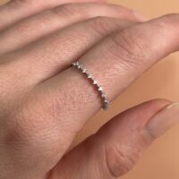 טבעת איטרנטי יהלומים "בלרינה"