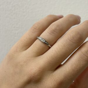 טבעת יהלום סוליטר מרקיזה לרוחב "נינה"