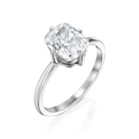 טבעת אירוסין יהלום מעבדה קושיין "מוניקה"