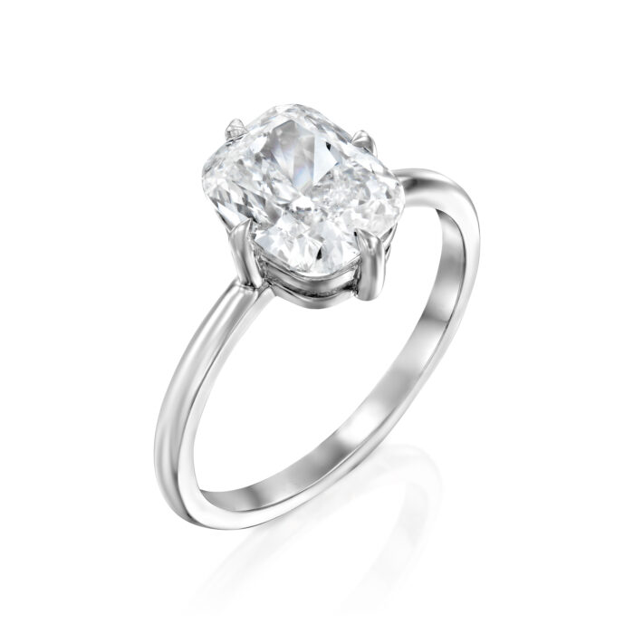 טבעת אירוסין יהלום מעבדה קושיין "מוניקה"