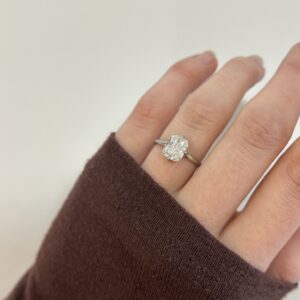 טבעת אירוסין "מוניקה" יהלום מעבדה קושן