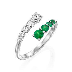 טבעת יהלומים ואמרלד ״ריצ׳י״