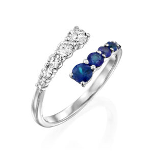 טבעת יהלומים וספיר ״ריצ׳י״