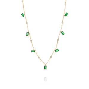 שרשרת אמרלד ויהלומים ״אלי״