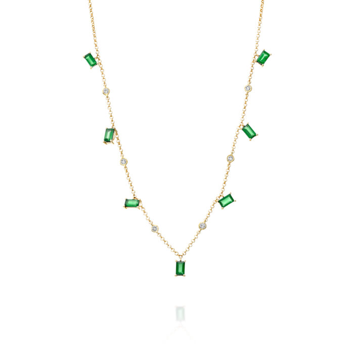 שרשרת אמרלד ויהלומים ״אלי״
