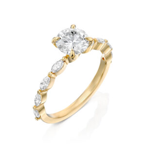 טבעת אירוסין יהלום עגול ״סטייסי״