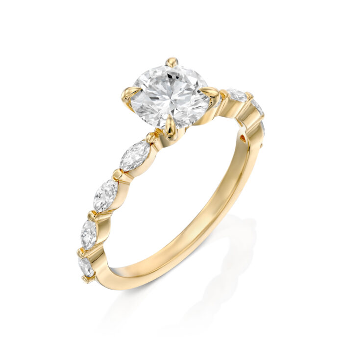 טבעת אירוסין יהלום עגול ״סטייסי״