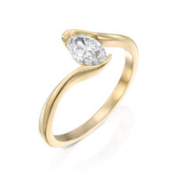 טבעת אירוסין יהלום אובל ״נטע״