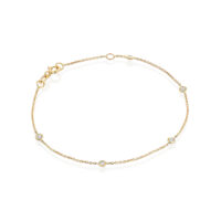 צמיד ״מאי-לי״ קטן חמישה יהלומים