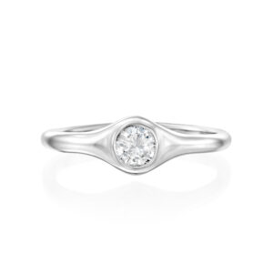 טבעת אירוסין "מדלין" סוליטר בזל