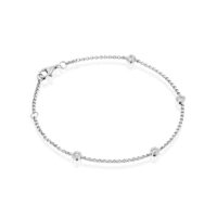 צמיד ״מאי-לי״ יהלומים טבעיים זהב לבן