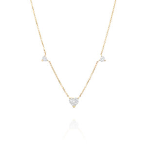 שרשרת לב יהלומים "ליז"