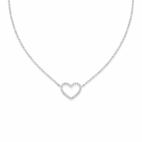 שרשרת יהלומים ״אלמה״ לב פתוח