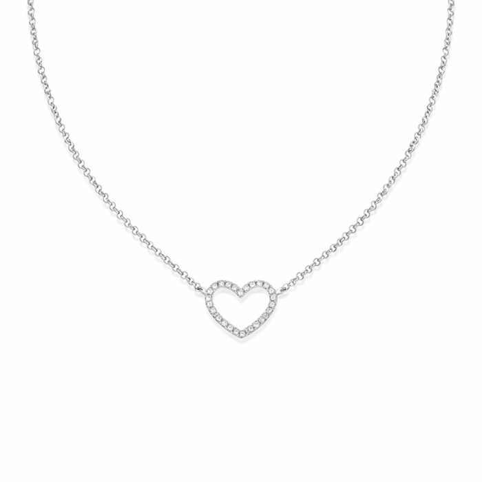 שרשרת יהלומים ״אלמה״ לב פתוח