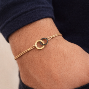 צמיד ״פוראבר״ חוט שמפנייה גבר