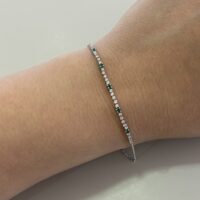צמיד טניס יהלומים ואמרלדים ״סופיה״