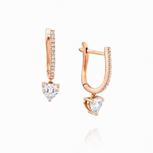 עגילי "נורי" חישוק יהלומים