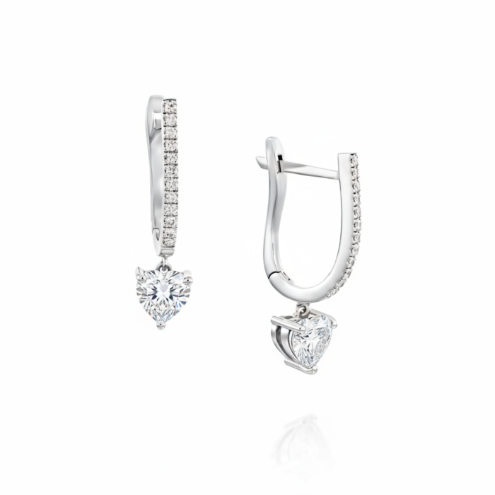 עגילי "נורי" חישוק יהלומים