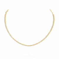 שרשרת טניס סאני יהלומים זהב צהוב