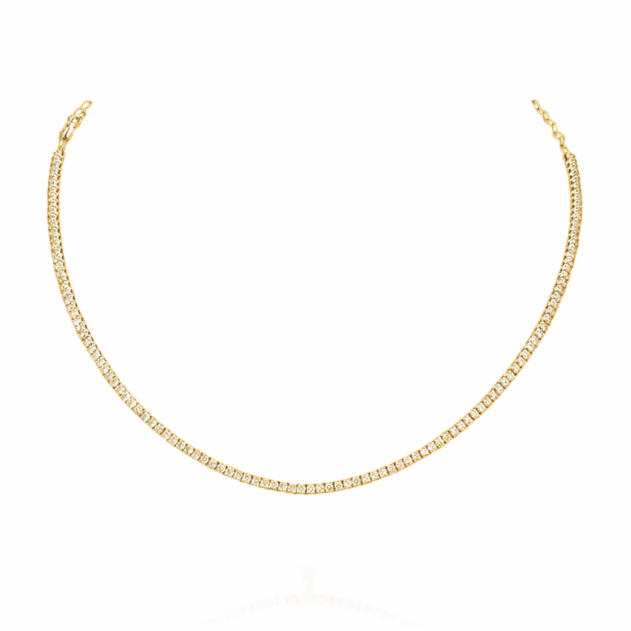 שרשרת טניס סאני יהלומים זהב צהוב