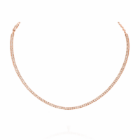 שרשרת טניס סאני יהלומים רוז גולד