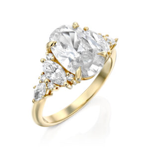 טבעת אירוסין ״שרונה״ אובל אשכול