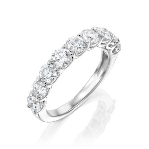 טבעת איטרנטי "מייסי" יהלומי מעבדה זהב לבן