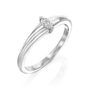 טבעת סוליטר "ריטה" יהלום מרקיזה