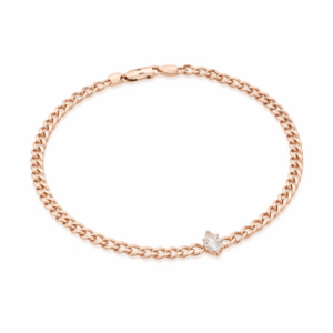 צמיד גורמט "ריף" יהלום מרקיזה רוז גולד